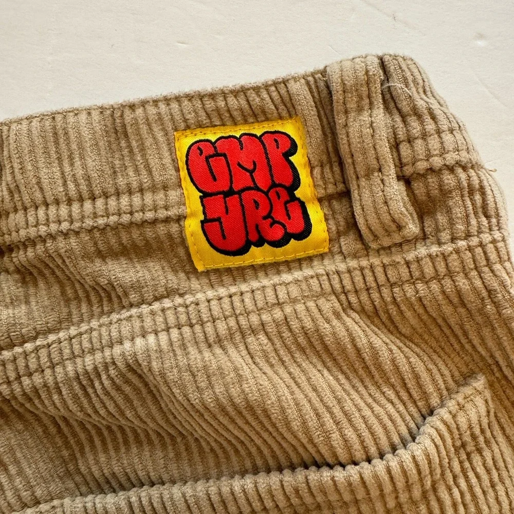 Empyre Size 25 Loose Relaxed Fit Corduroy SK8 Skate Baggy Pants Skater Y2K Brown - Picture 5 of 6